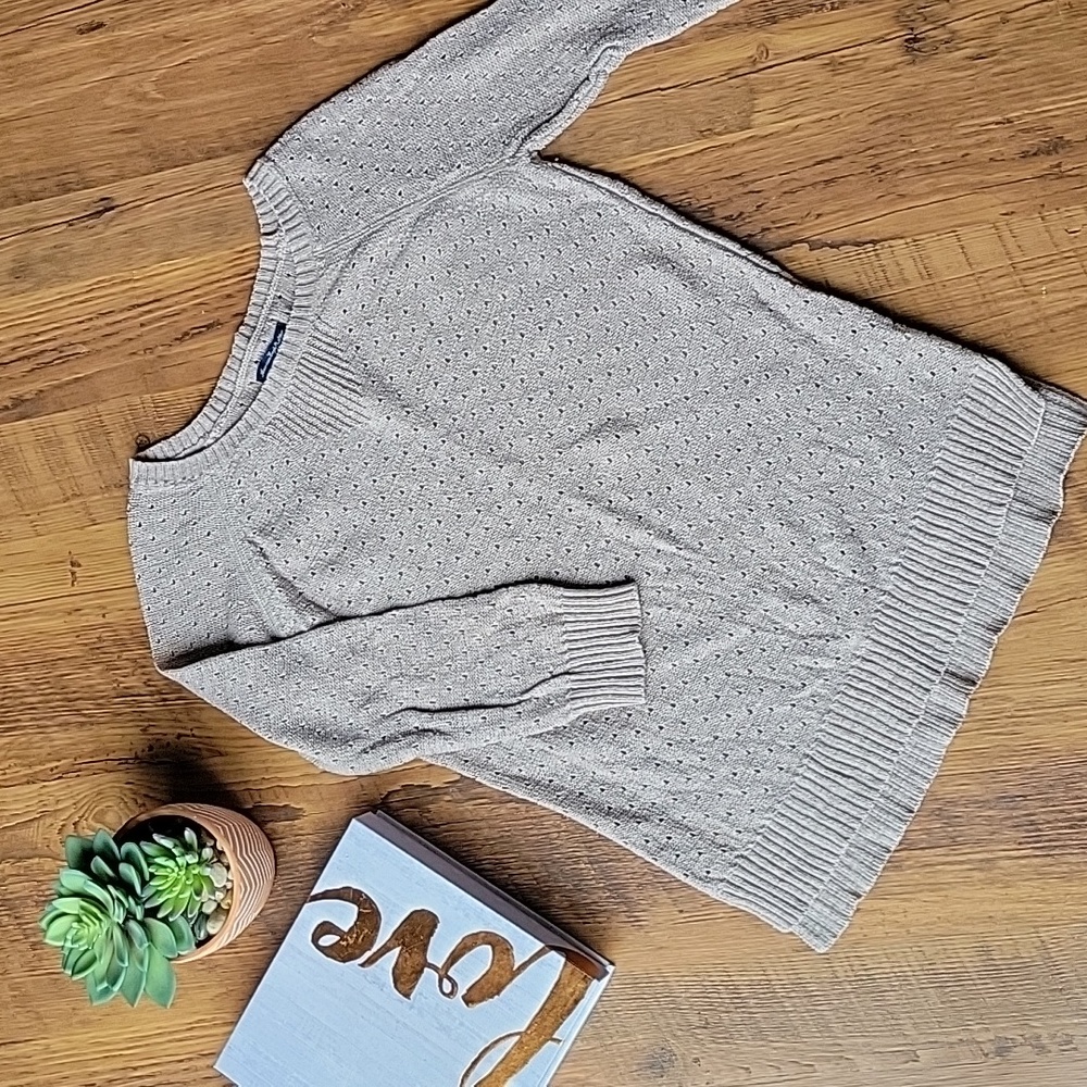 American Eagle Outfitters Open Knit 3/4 Sleeve Sweater
